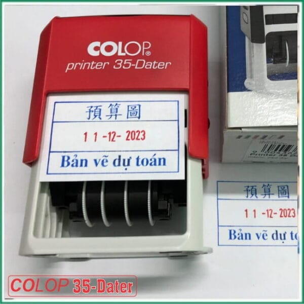 Dấu ngày tháng có nội dung