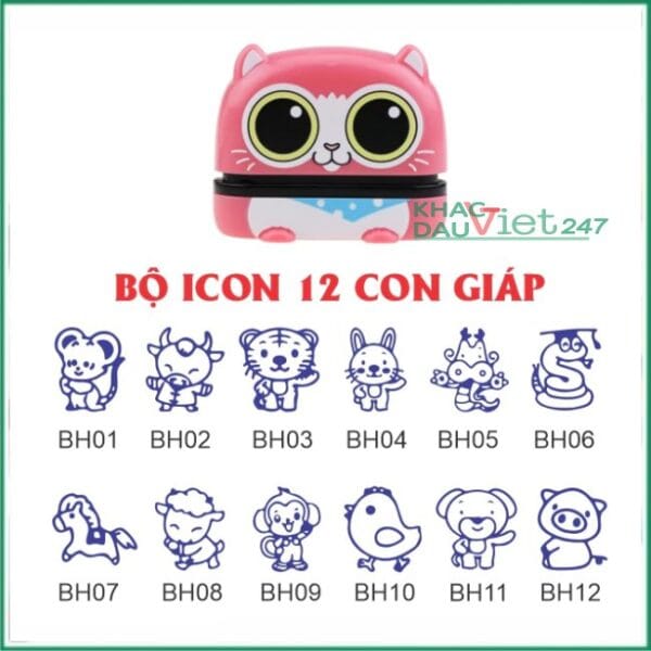 Con dấu in tên lên quần áo