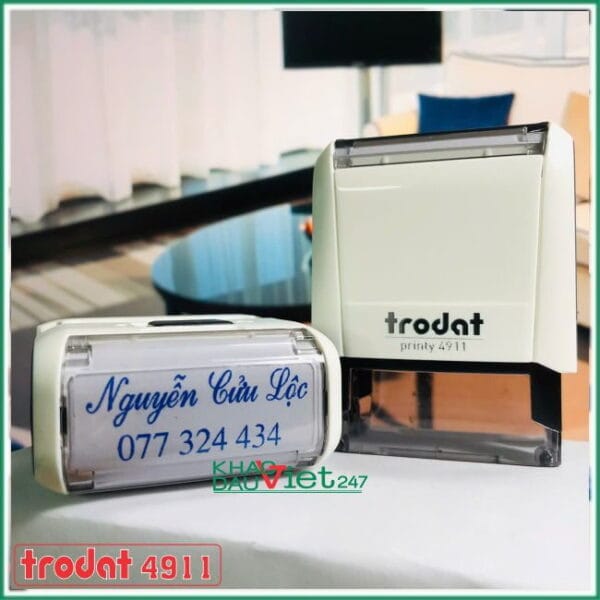 Khắc dấu tên và số điện thoại