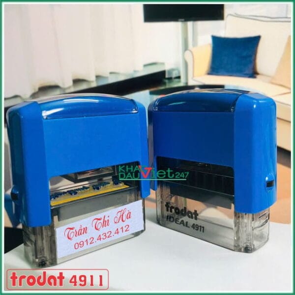 Khắc dấu tên và số điện thoại