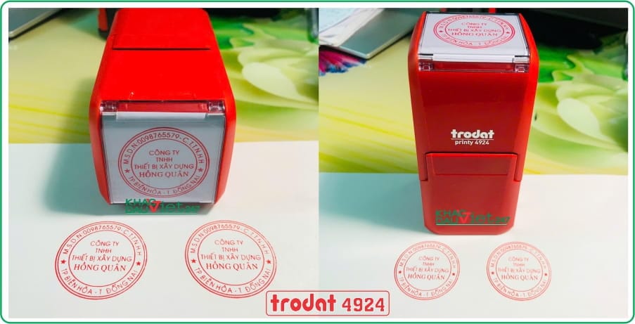 Con dấu tròn Trodat 4924