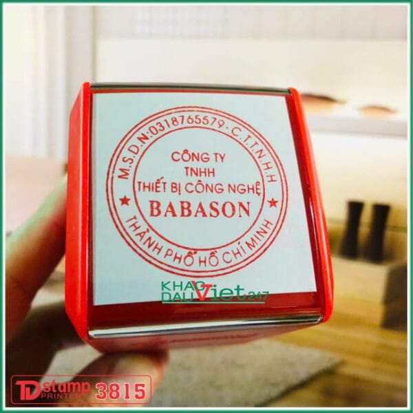 Khắc dấu tròn tdstamp